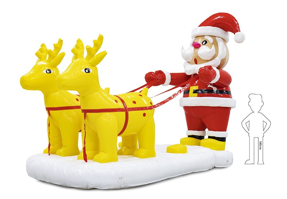 Kerstman met Rendieren-1