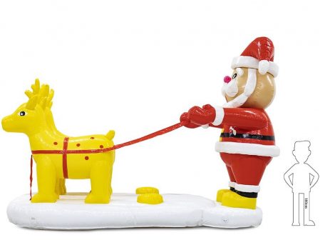 Kerstman met Rendieren-2